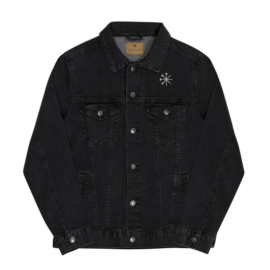 Denim Jacke mit yezidischen Zeichen