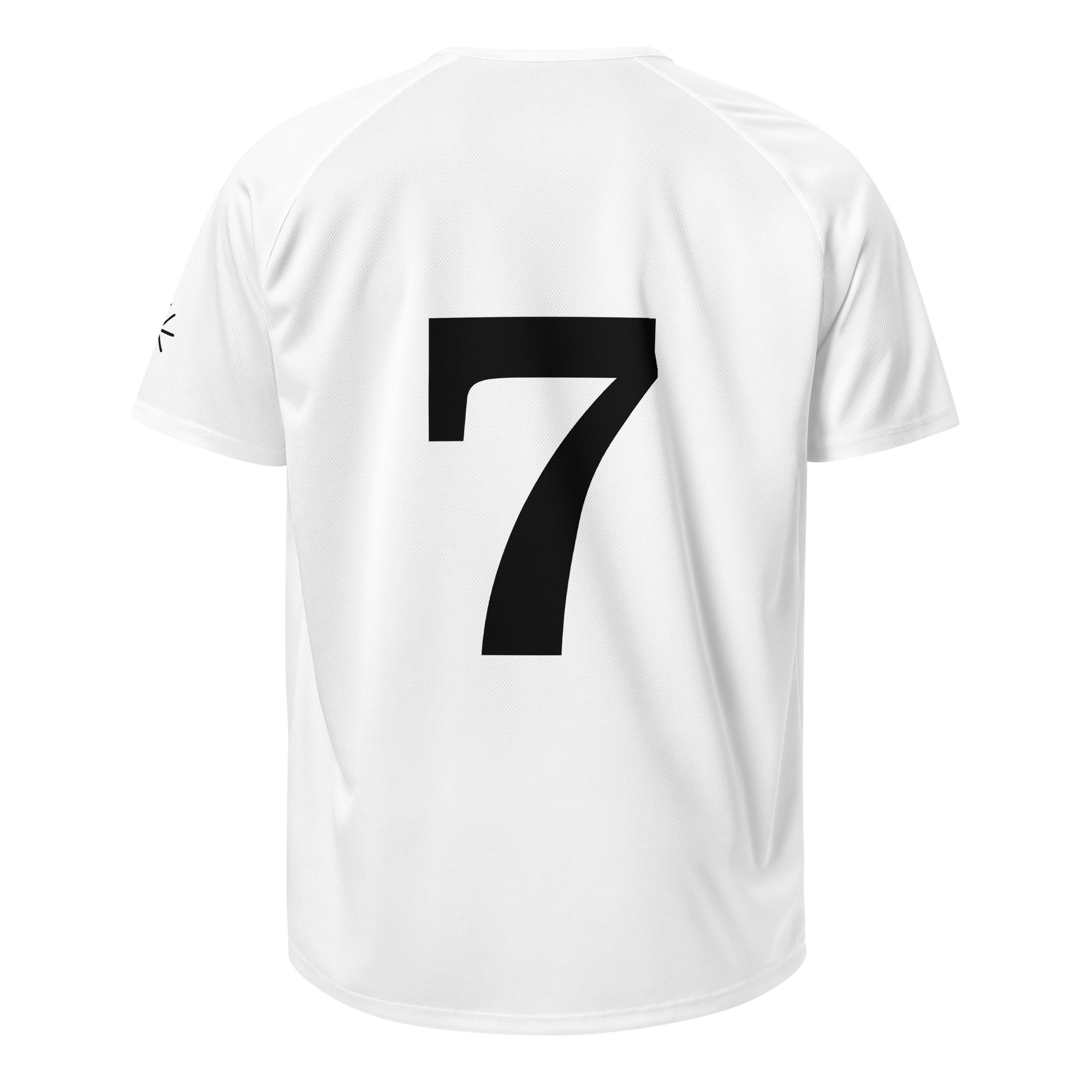 weißes Trikot mit Nummer 7